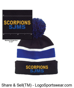 Scorpion Beanie Cap Design Zoom