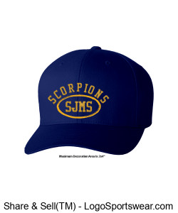 Scorpion Circle Hat Design Zoom